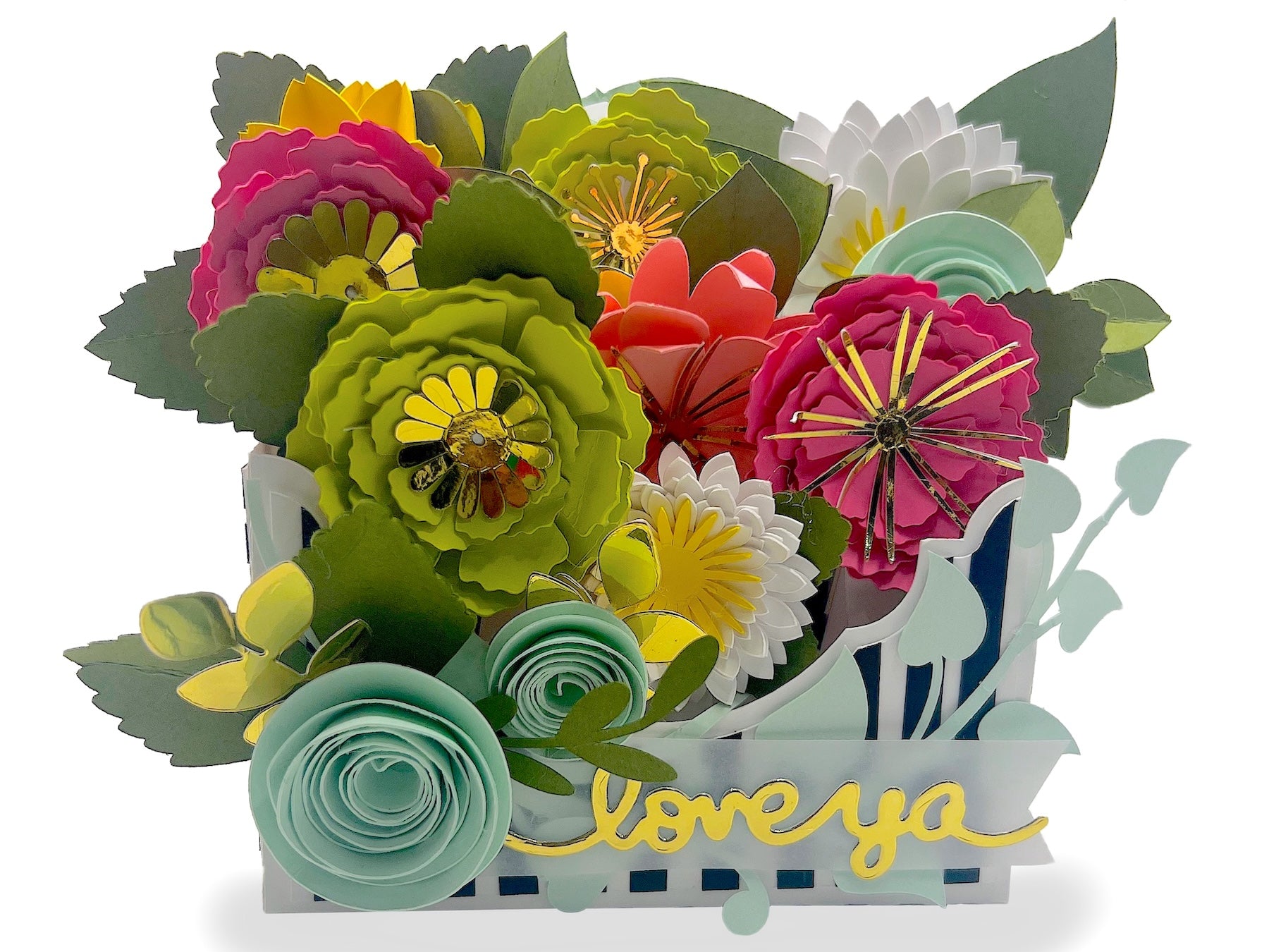 3D Flower Bouquet Box Card