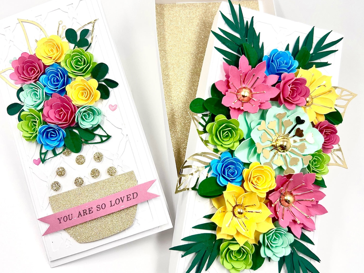 Make Something Beautiful®️-Rolled Flowers Card and Gift Box-Cardstock Warehouse