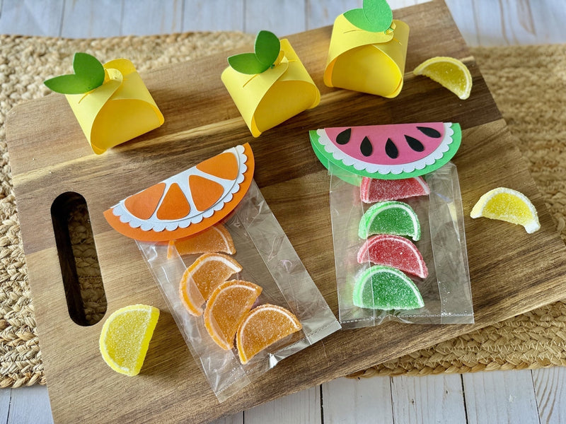 Tutti Frutti fruit-themed DIY party favors