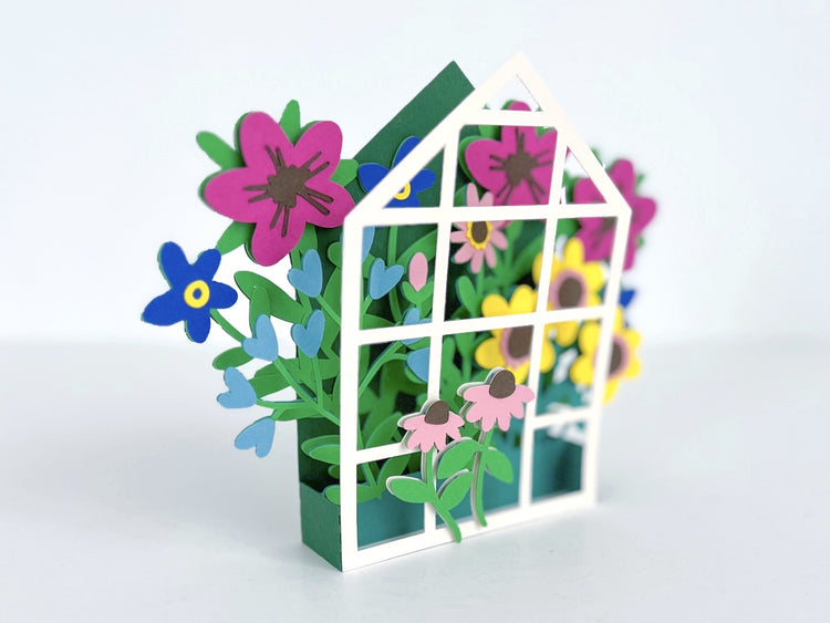 Spring Greenhouse Flowers Card – Cardstock Warehouse
