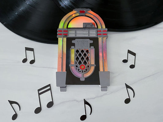 Light Up Jukebox Father's Day Card
