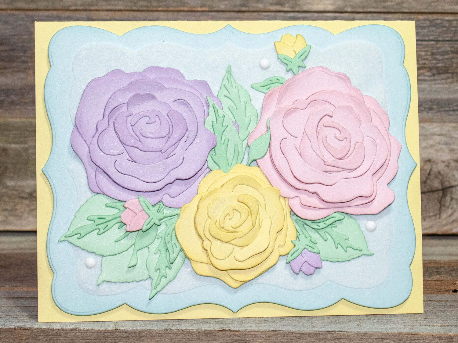 Pastel Layered Rose Card