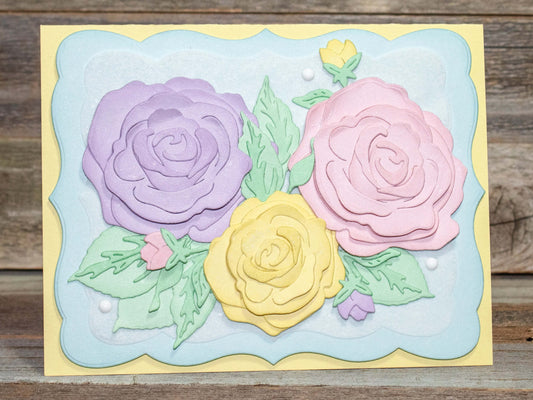 Pastel Layered Rose Card