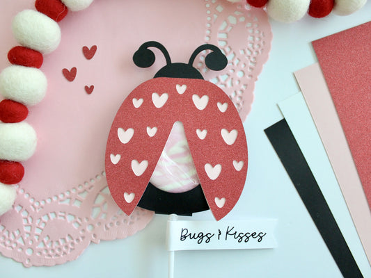Valentine's Day lovebug lollipop holder 