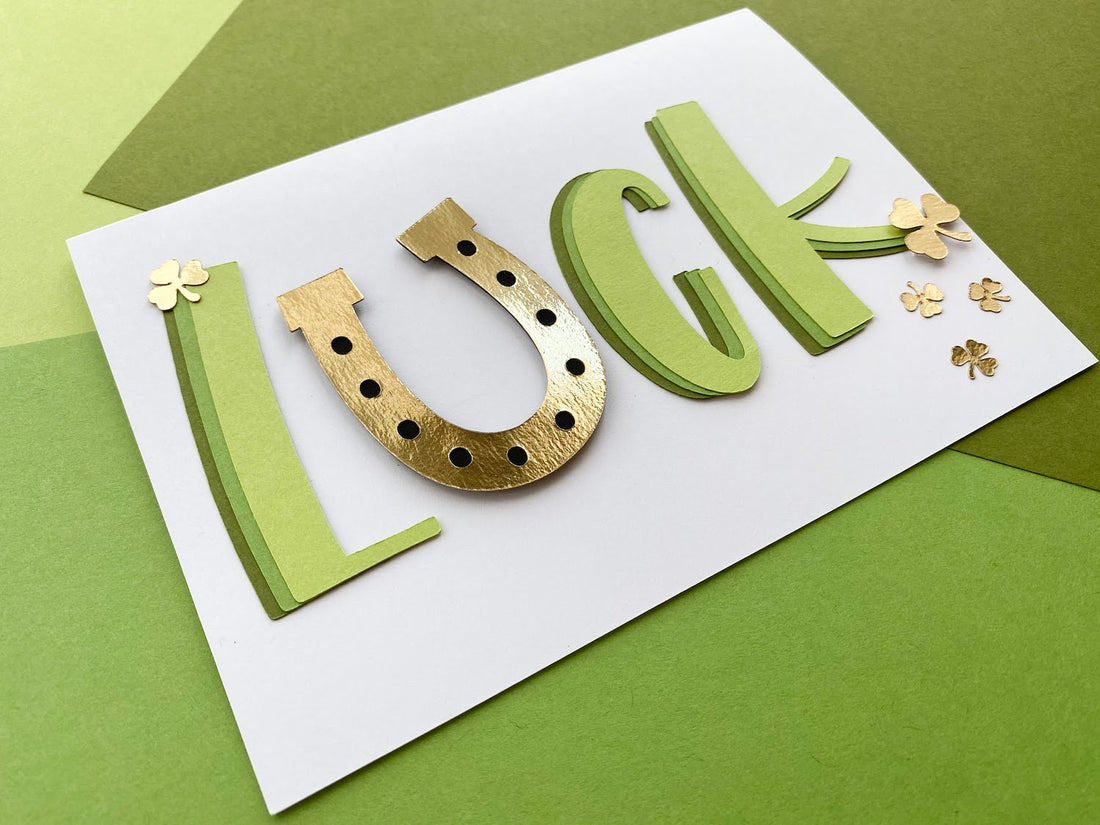 St. Patrick's Day Layered Letters Card
