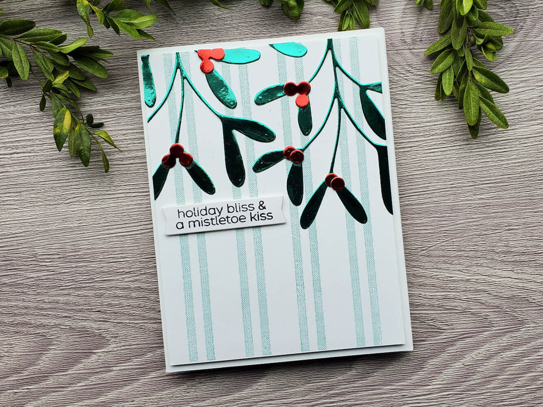 Mistletoe Mirror Paper Holiday Card