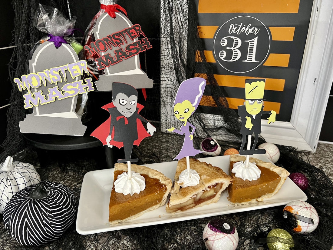 Moster Mash Halloween Cupcake and Cake Toppers