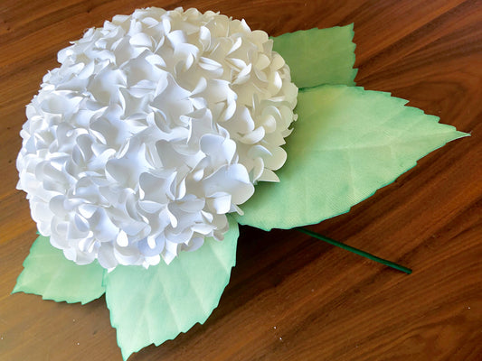 DIY Paper Hydrangea Flower Bouquet