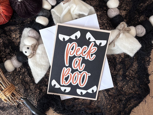 Peek a Boo Halloween Card