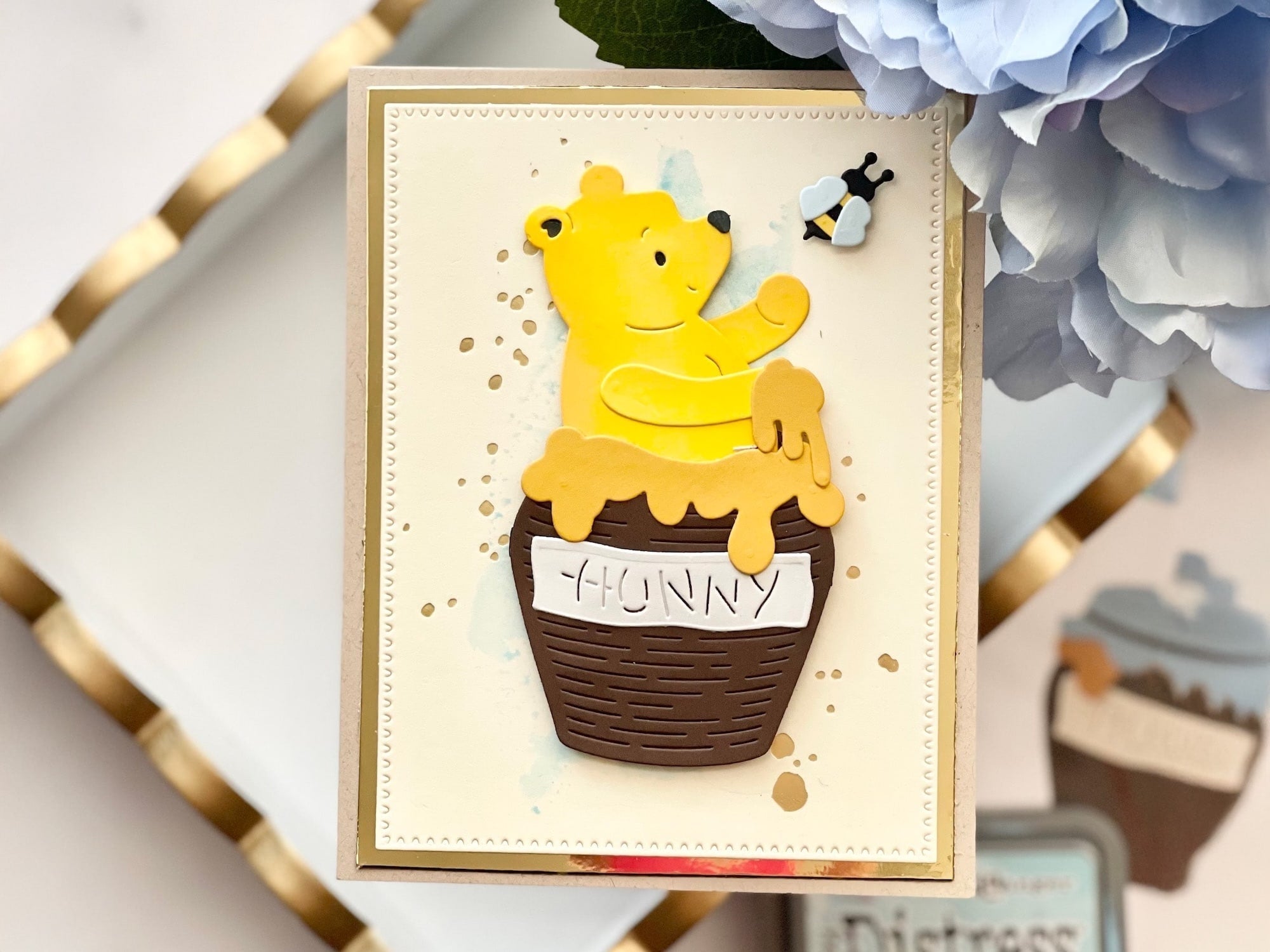 Honey Bear Handmade Greeting Card