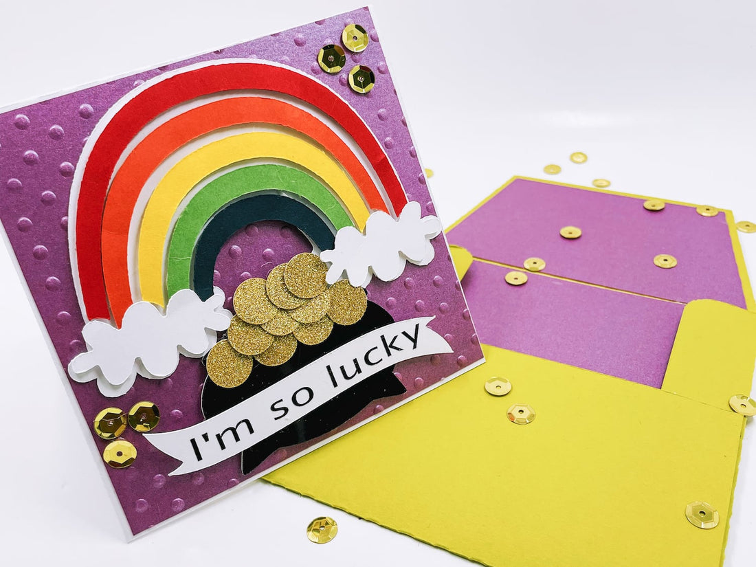 Pot of Gold St. Patrick's Day Handmade Greeting Card