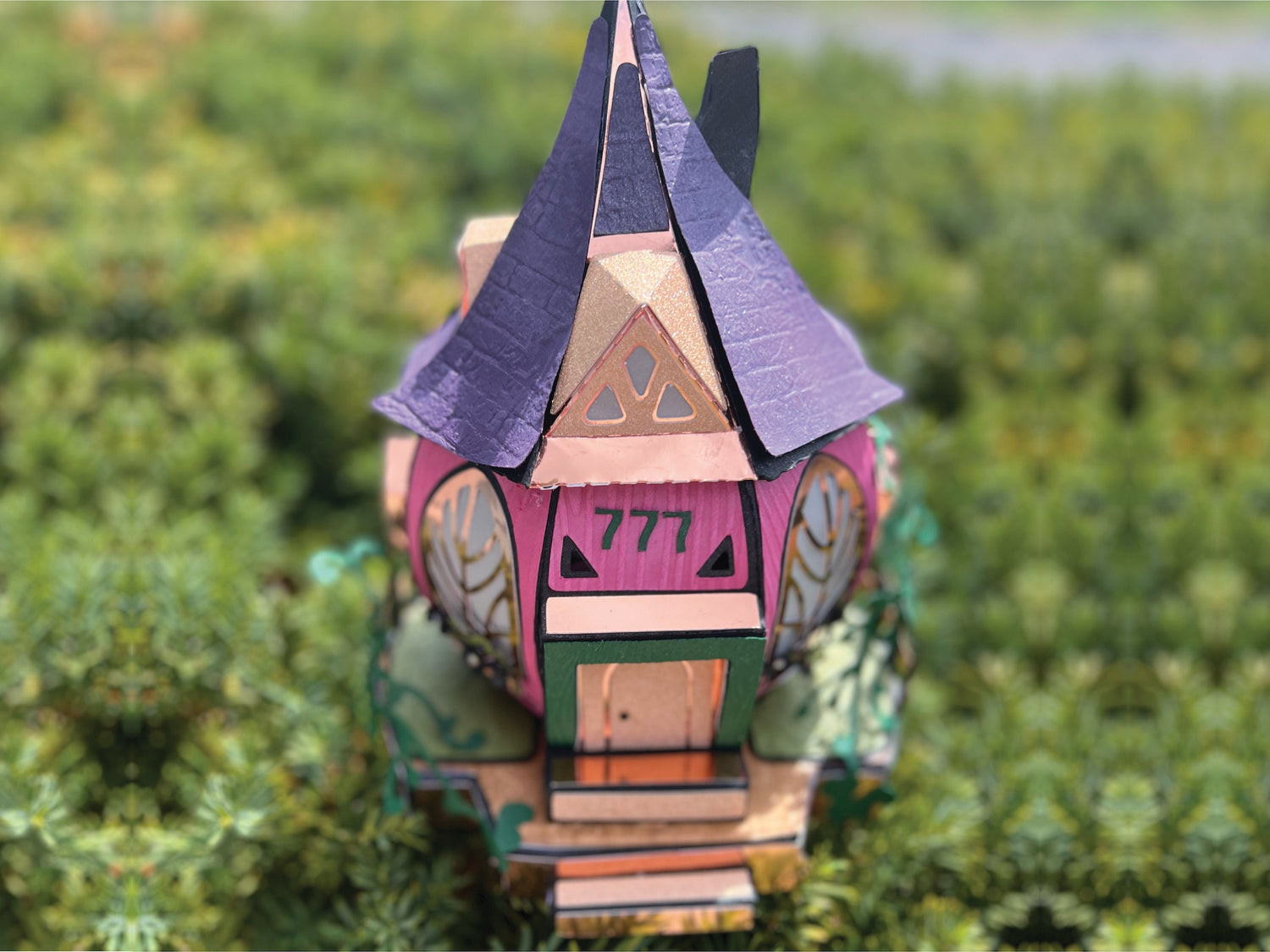 Colorful Fall Paper Pumpkin Cottage