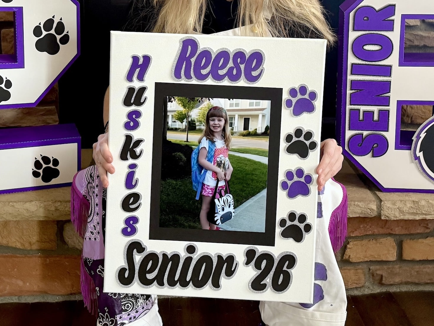 DIY Senior Photo Picture Frame