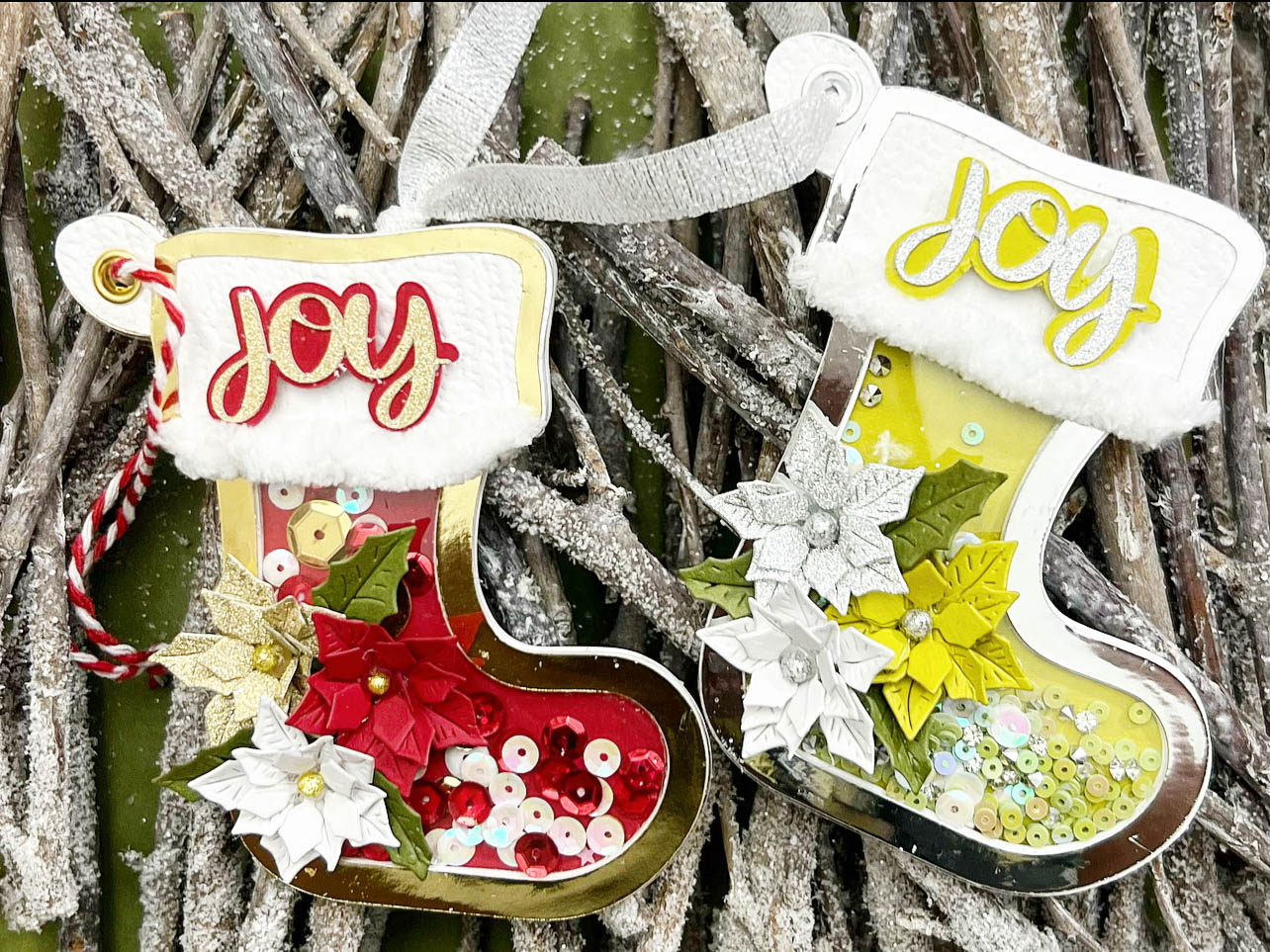 Christmas Stocking Shaker Ornaments