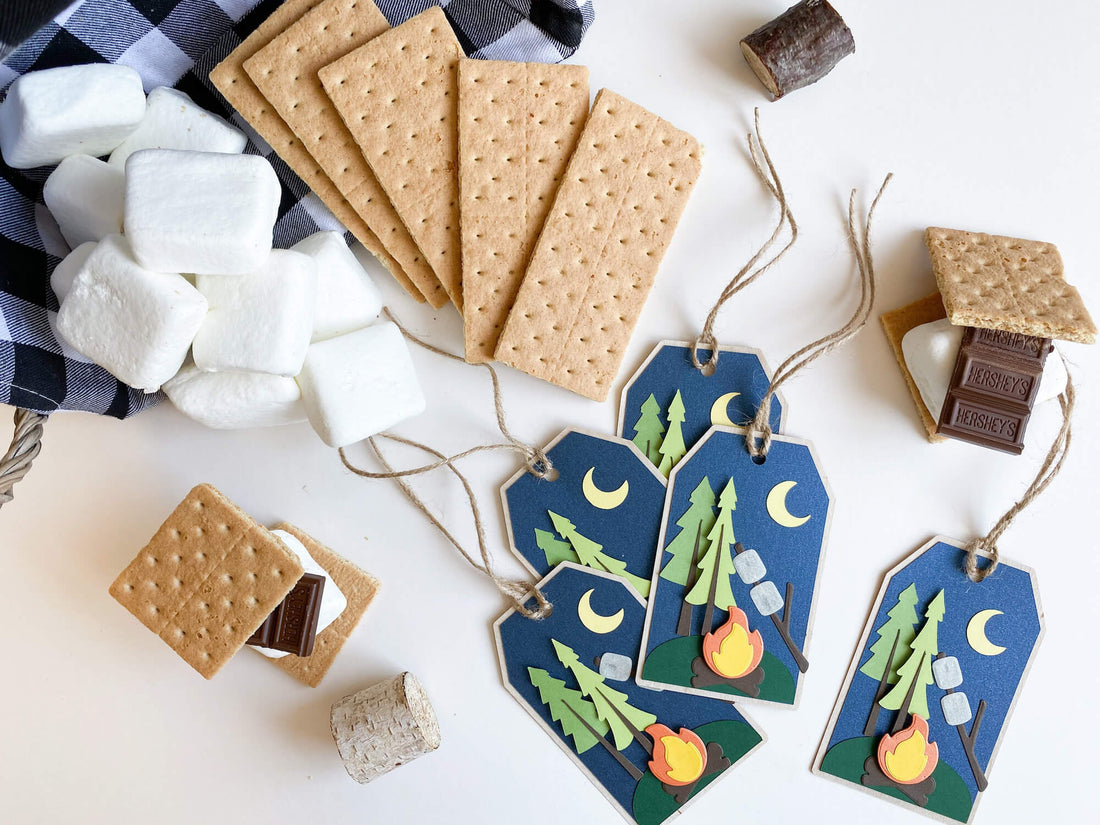 Paper Campfire S'mores Tag