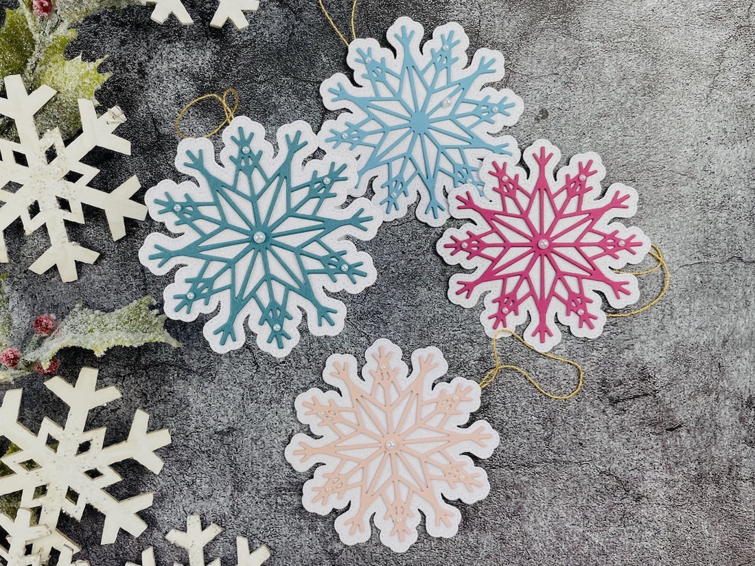 Paper Snowflake Tags or Ornaments