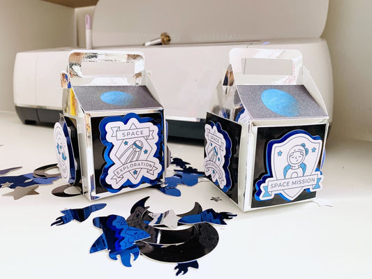Outer Space Gable Treat Boxes