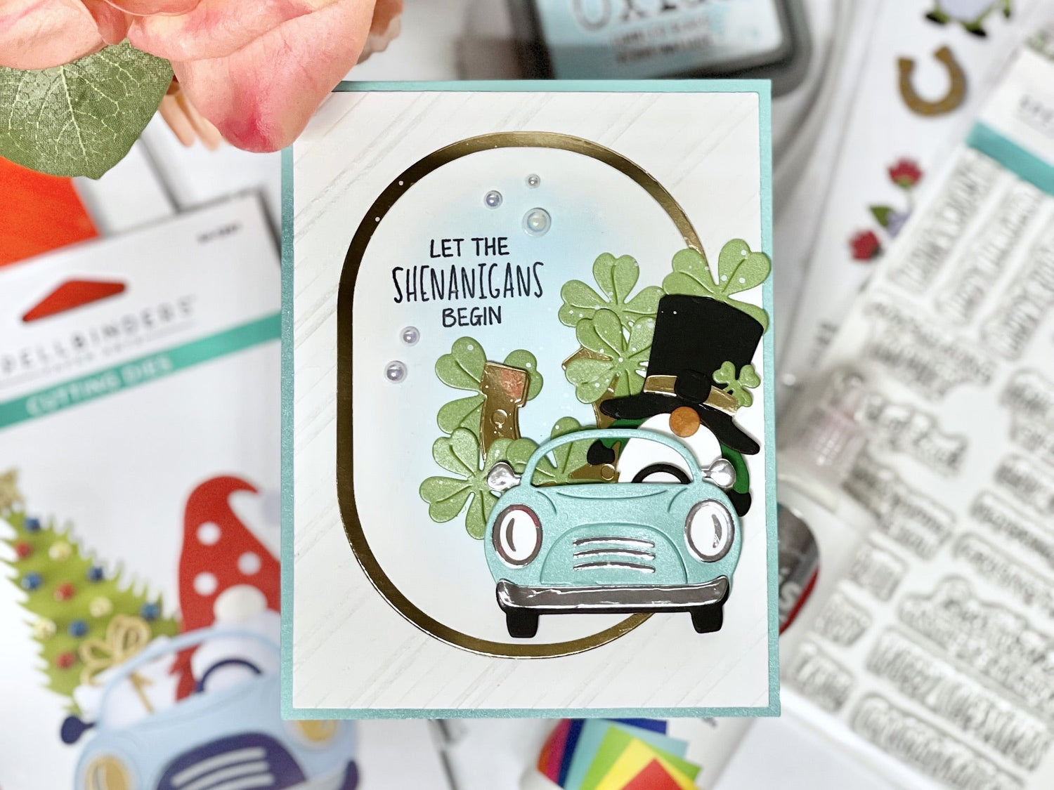 Shamrock and gnome St. Patrick's Day Card