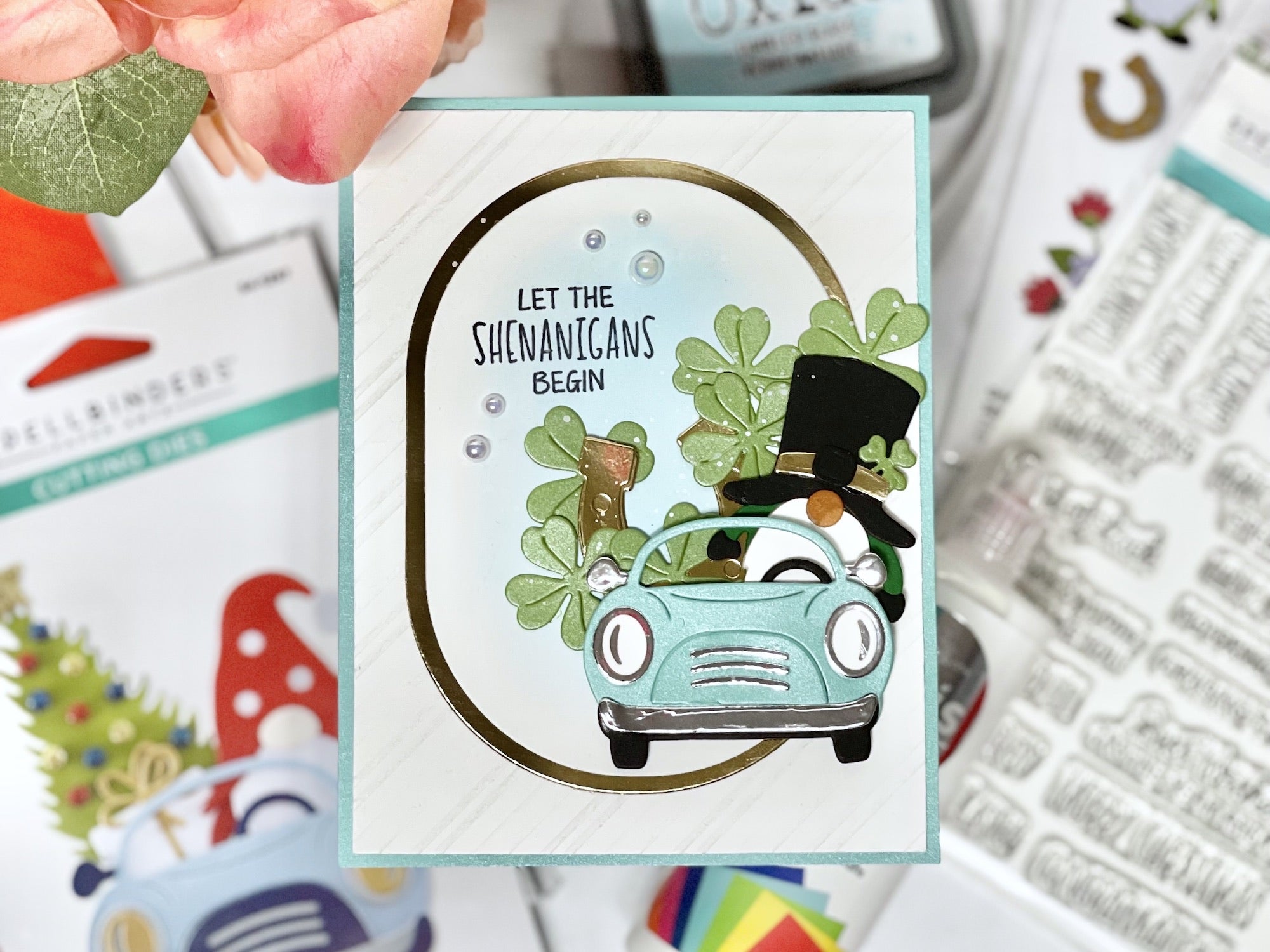 Shamrock and gnome St. Patrick's Day Card