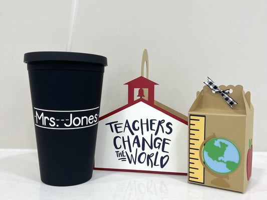 Paper Teacher Gift Tote