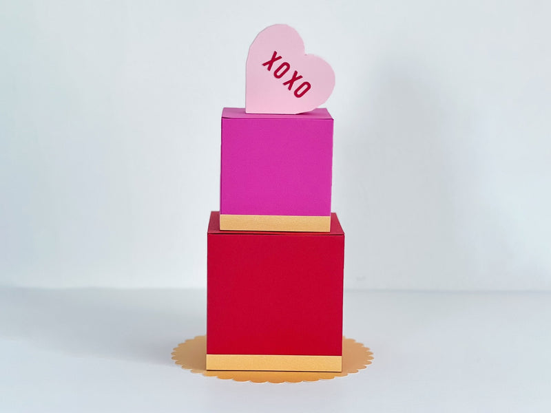 3d Paper Tiered Cake Box