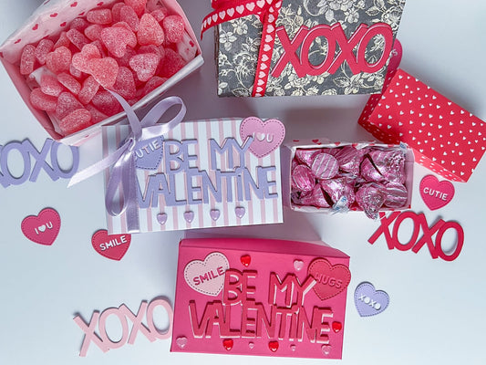 Paper Valentine's Day Gift Boxes