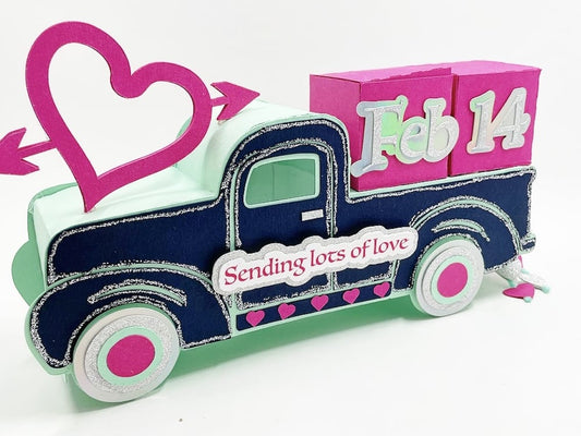 3D Valentine's Day Truck