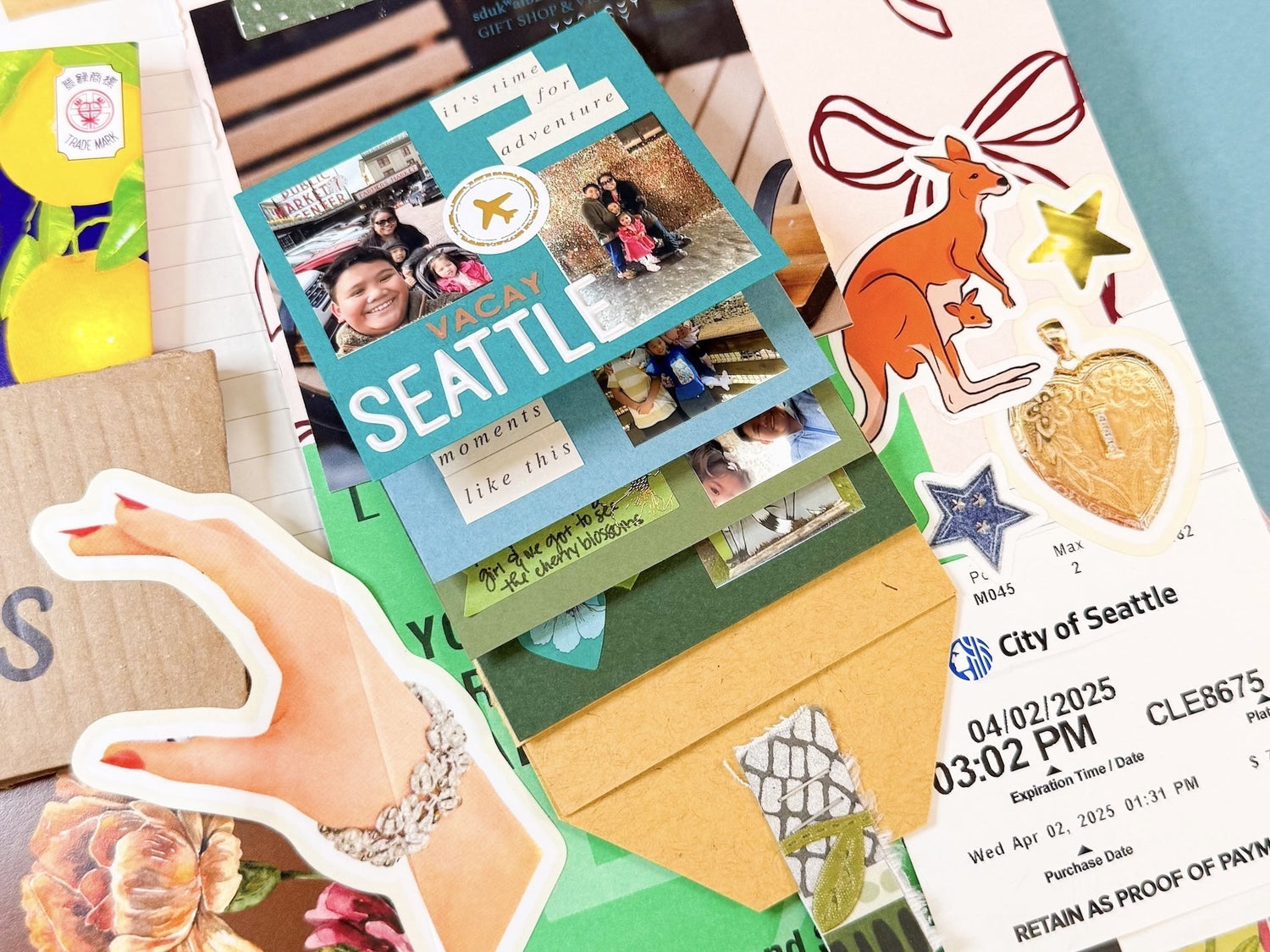 Waterfall Interactive Scrapbook Element