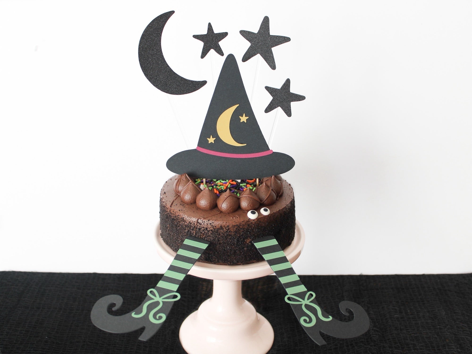 Halloween Witch Die Cut Cake Topper