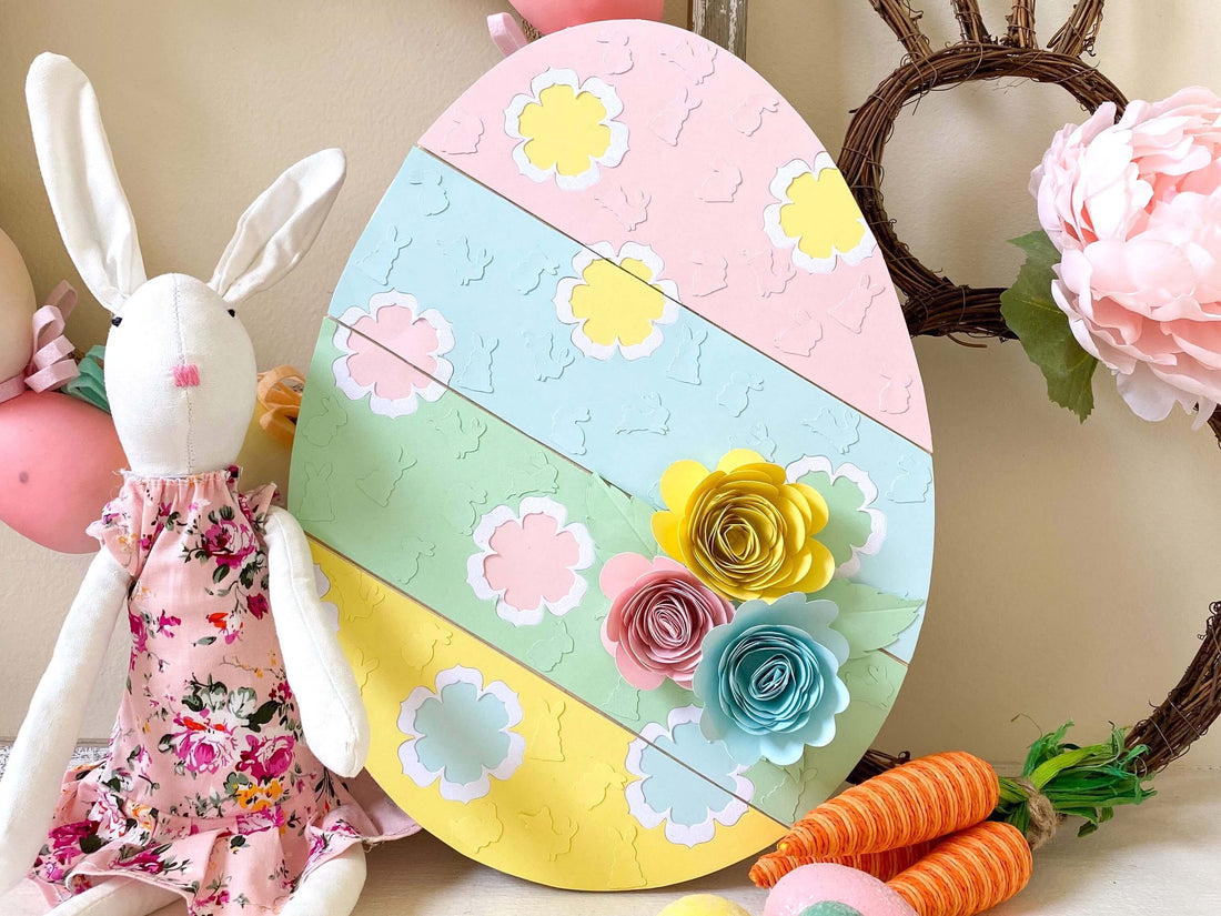 Pastel Paper Easter Egg Home Decor Project