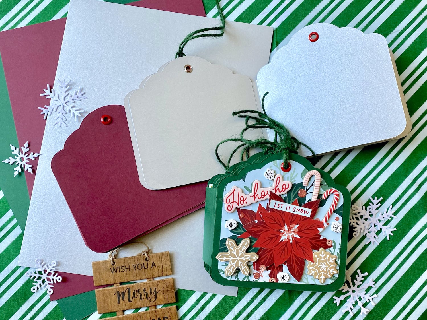 Christmas Paper Tag Bound Album