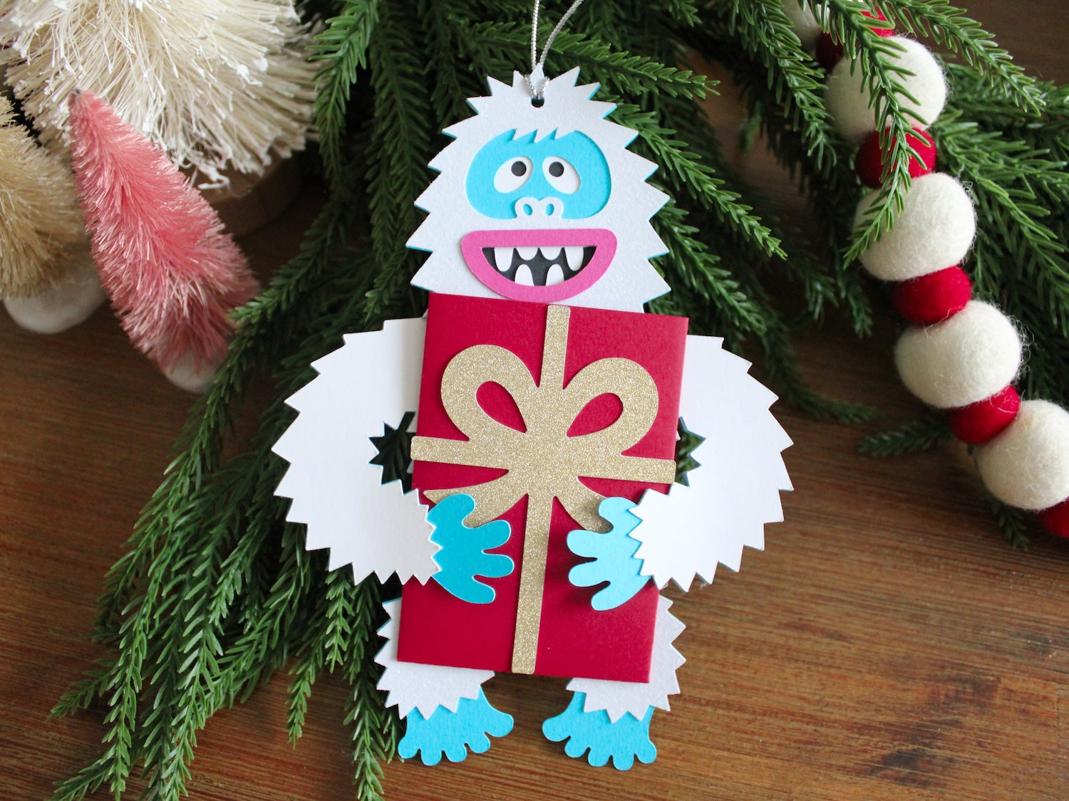Yeti Gift Card Holder Christmas Ornament
