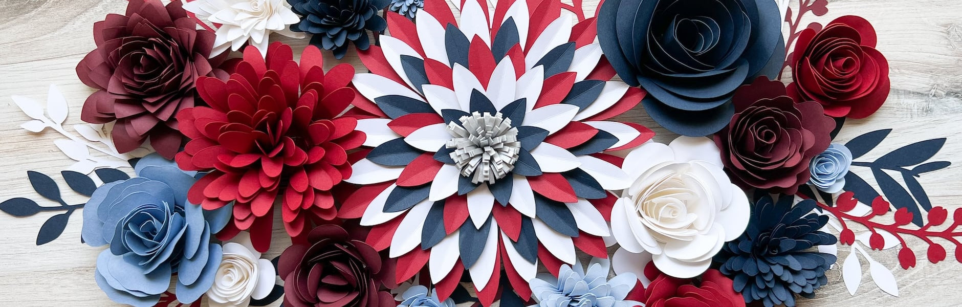 Red White and Blue Cardstock Paper
