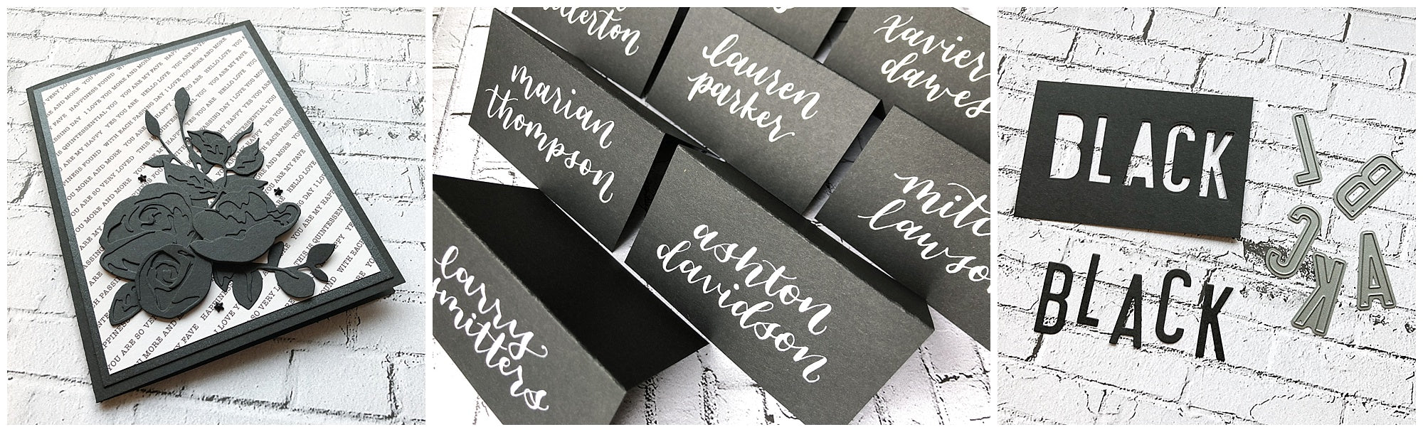 Black Cardstock Paper Collection