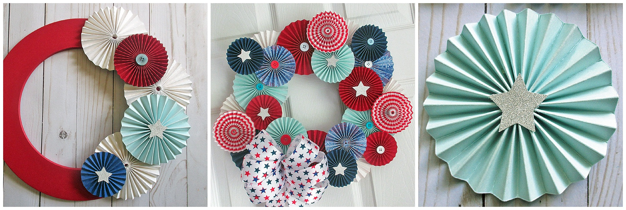 Patriotic Rosette Wreath