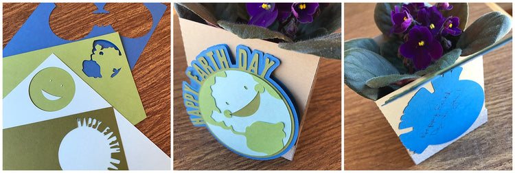 Paper Earth Day Plant Gift Box