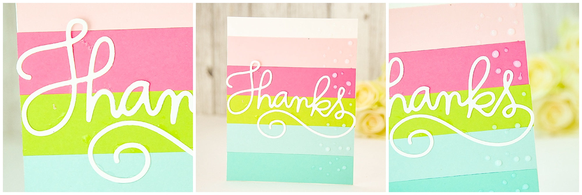 Summer Fun Cardstock Paper Thank You Card
