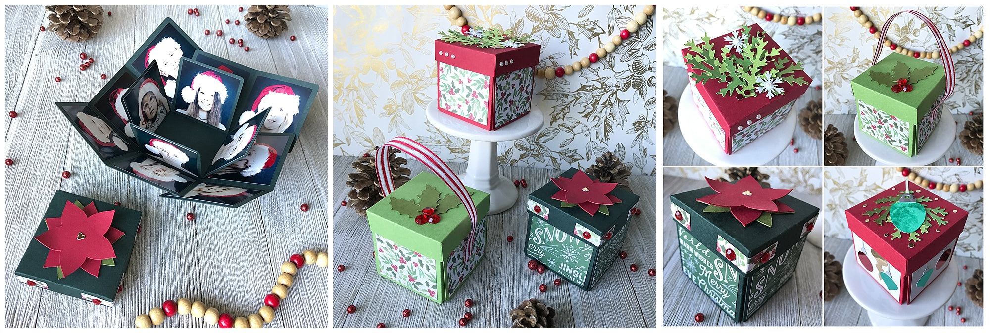 Mini Christmas Explosion Boxes Cardstock Warehouse