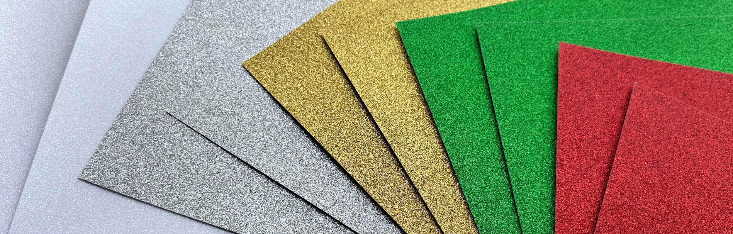 Diamond Print Inkjet Glitter Cardstock Collection