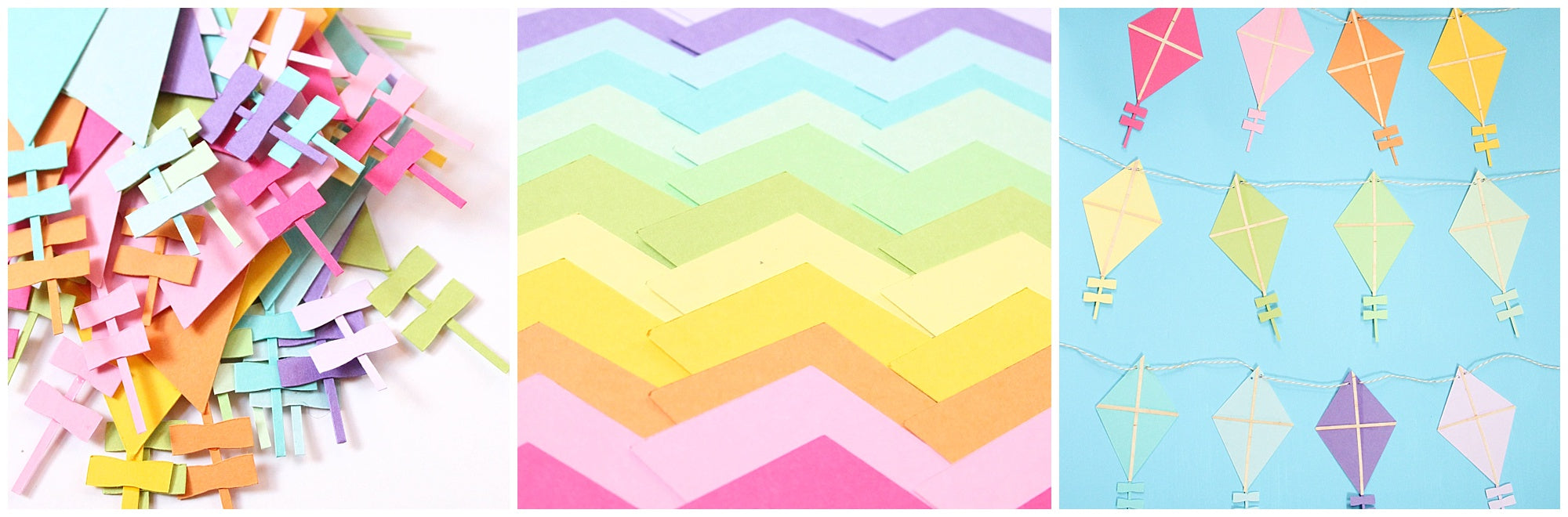 Rainbow Kite Garland