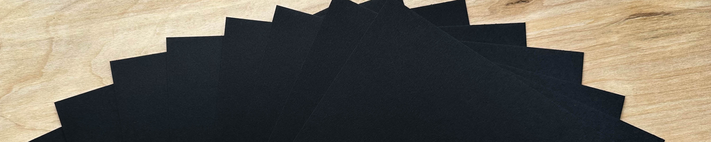 Sirio Ultra Black Envelopes - Euro Flap