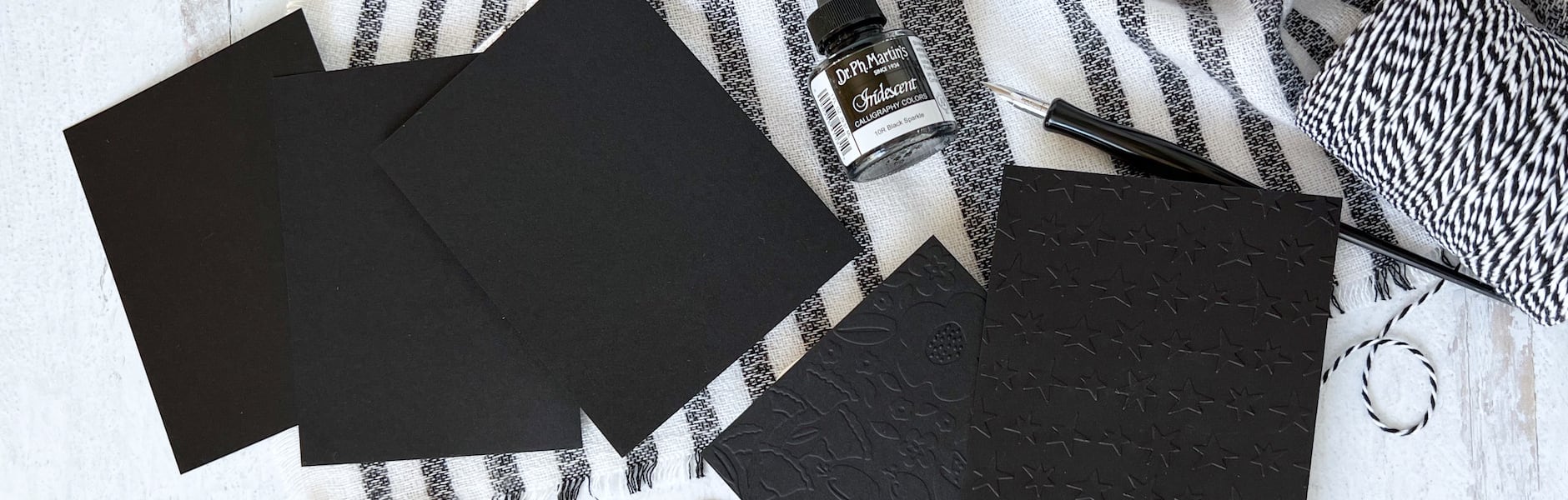 Sirio Ultra Black Flat Cards