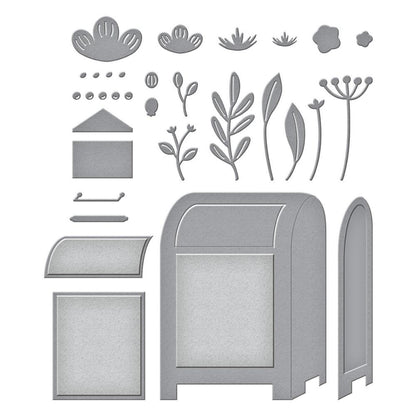 Spellbinders Etched Dies - Parcel &amp; Post Mailbox-Cardstock Warehouse