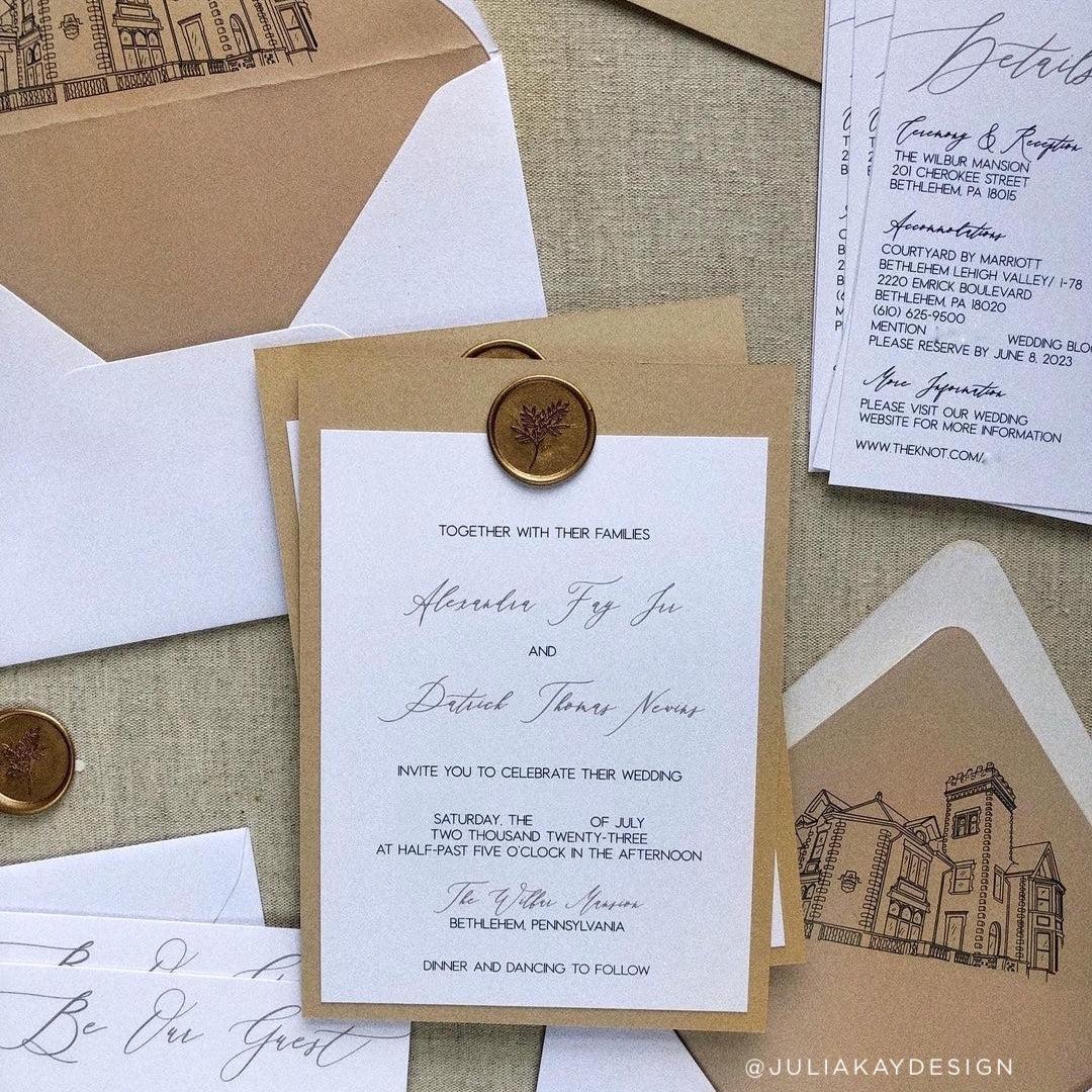 colorplan wedding invitation