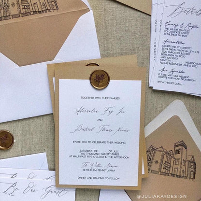 colorplan wedding invitation