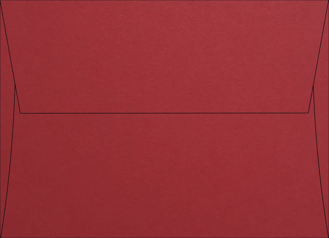 Electric Red Square Flap Envelopes