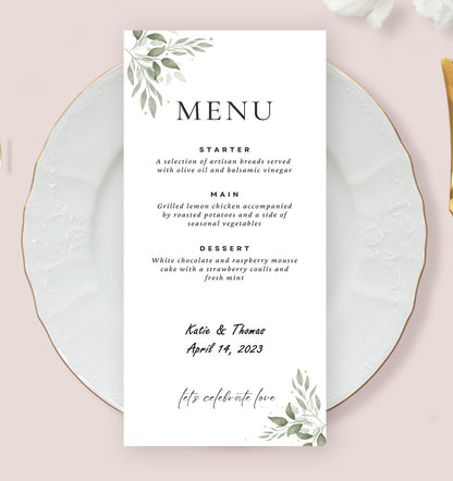 Proof Print Flat Panel Menus &amp; Programs-Menu_with_Charger-Cardstock Warehouse