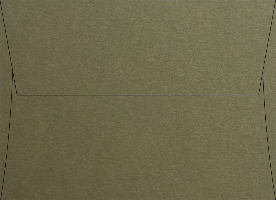Olive Speckletone Square Flap Envelopes