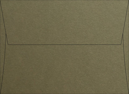 Olive Speckletone Square Flap Envelopes