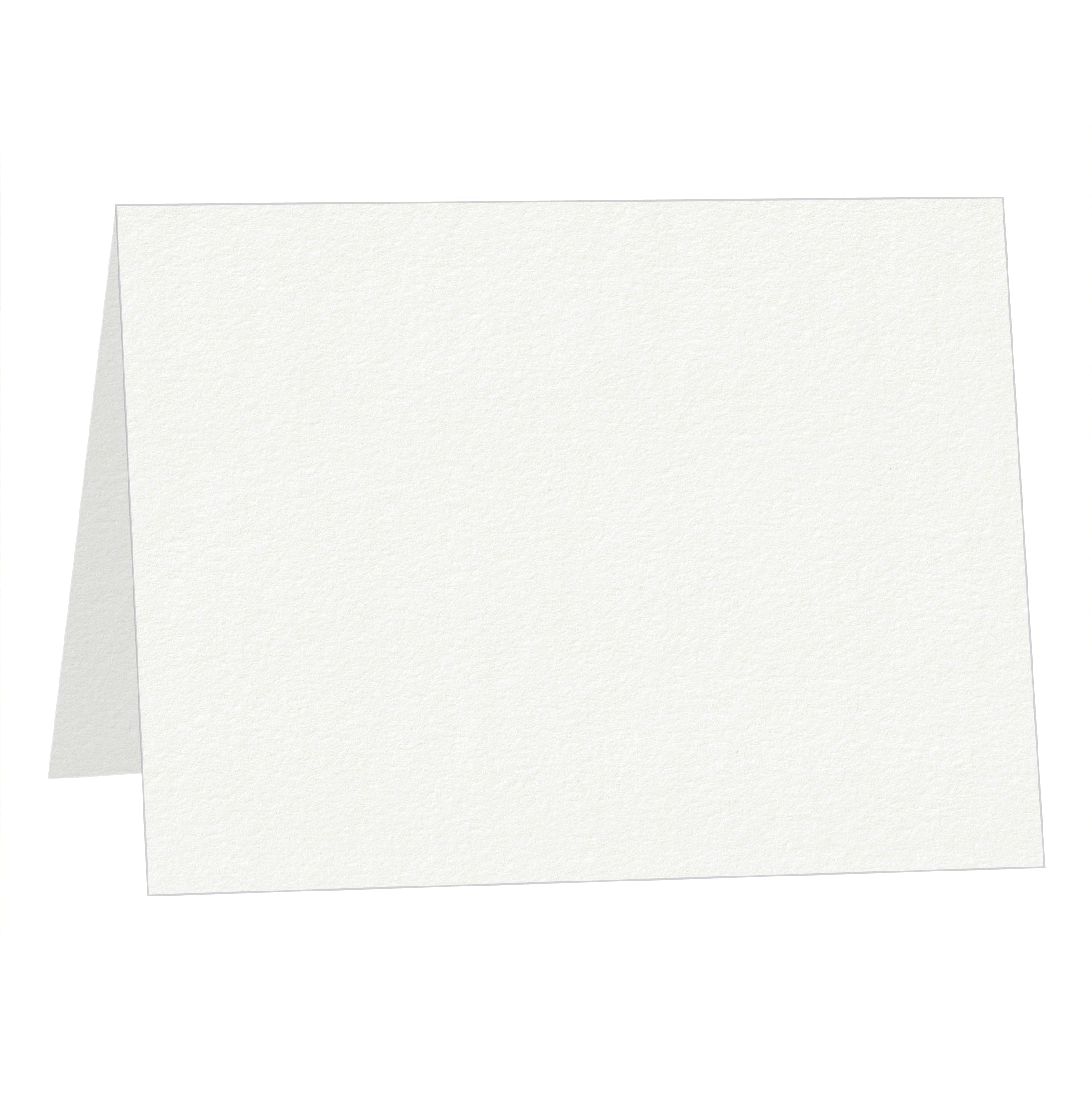 Lettra 100% Cotton Pearl White Cotton Half-Fold Cards-Cardstock Warehouse